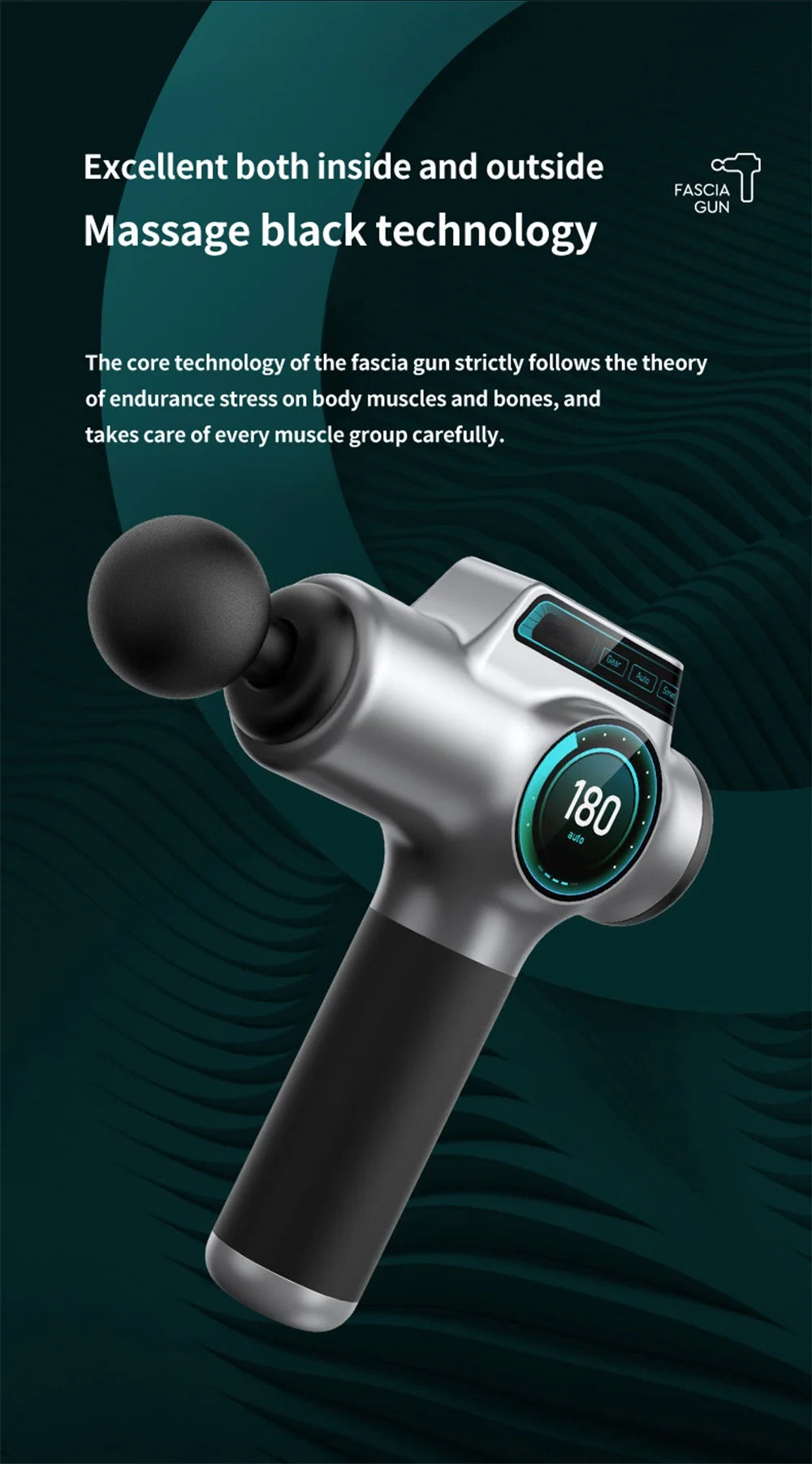 Professionell Massagepistol – 99 Hastigheter för Nacke & Rygg