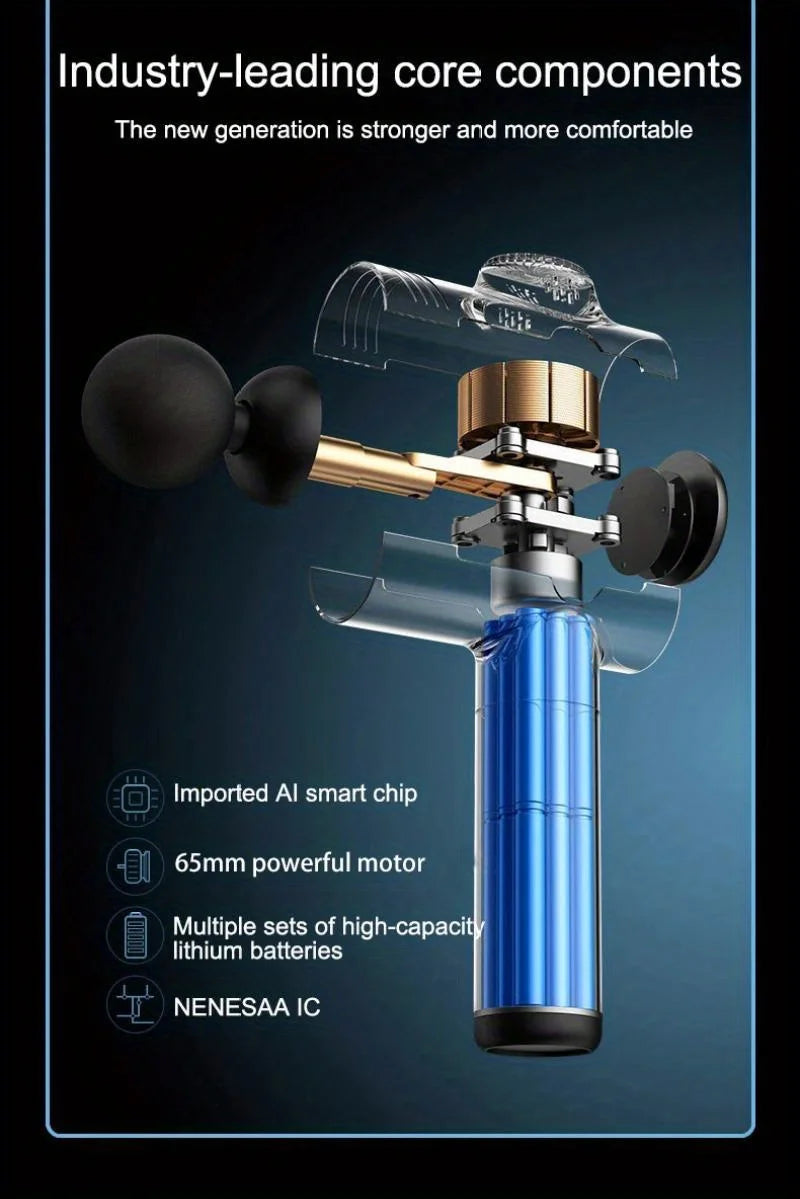 Professionell Massagepistol – 99 Hastigheter för Nacke & Rygg